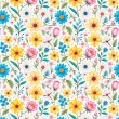 Tricoline Estampada Floral de Verão 100% Algodão 1,50m Largura - Variante 1