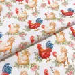 Tricoline Estampada Galos de Cozinha 100% Algodão 1,50m Largura - Variante 1