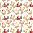 Tricoline Estampada Galos de Cozinha 100% Algodão 1,50m Largura - Variante 1