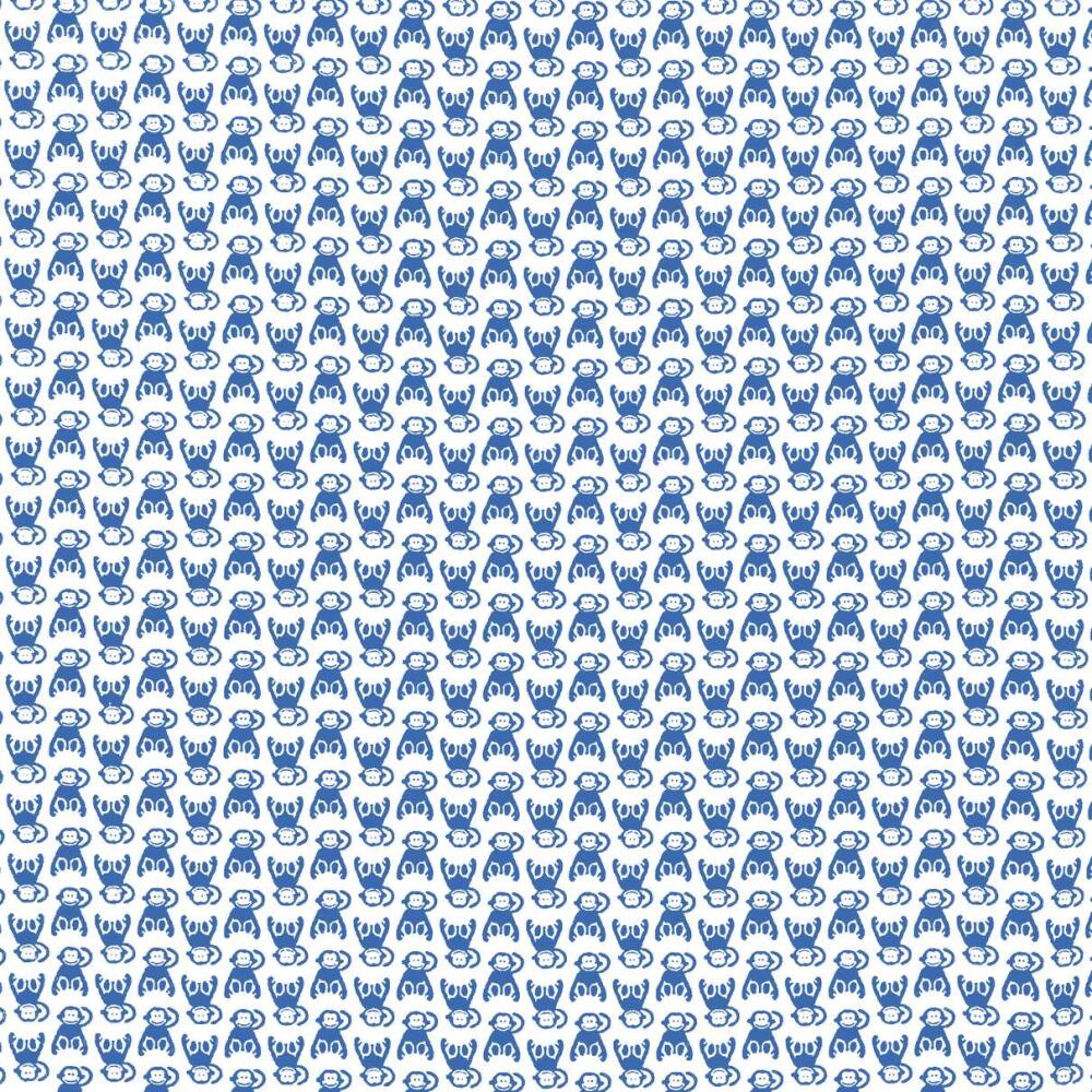Tricoline Estampada - Macaquinho - Promoção - Azul