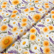 Tricoline Estampada Margarida com Lavanda 100% Algodão 1,50m largura - Variante 1