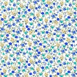 Tricoline Estampada - Mini Flores Azuis - 100% Algodão - 1,50m Largura - Variante 1