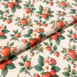 Tricoline Estampada Morango com Flores 100% Algodão 1,50m Largura - Variante 1
