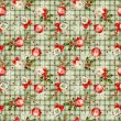 Tricoline Estampada Natal Bolas fundo Xadrez 100% Algodão - Verde Tricoline Estampada Natal Bolas fundo Xadrez 100% Algodão - Verde
