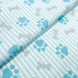 Tricoline Estampada Patinhas Cachorro Azul 100% Algodão 1,50m largura - Variante 1
