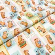 Tricoline Estampada Quadrinhos Capivaras 100% Algodão 1,50m Largura - Variante 1