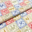 Tricoline Estampada Quadros de Galos 100% Algodão 1,50m Largura - Variante 1
