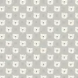 Tricoline Estampada Rosto de Ursinho 100% Algodão 1,50m largura - Cinza