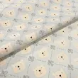 Tricoline Estampada Rosto de Ursinho 100% Algodão 1,50m largura - Cinza