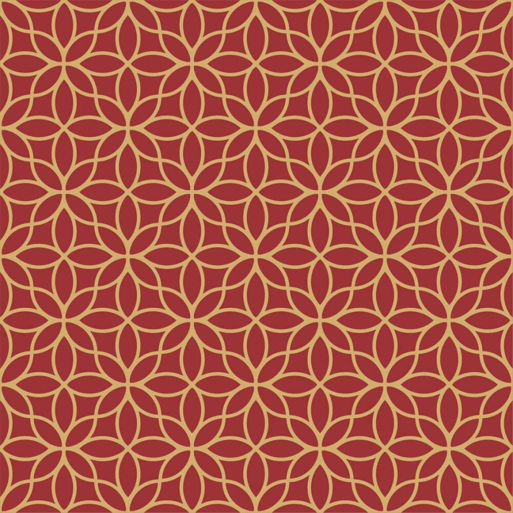 Tricoline Estampada Vitral Geométrico 100% Algodão 1,50m Largura - Variante 185