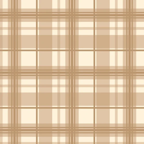 Tricoline Estampada Xadrez para Composê 100% Algodão - Bege
