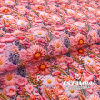 Tricoline Exclusiva Coleção Dimensões Florais 100% Algodão 1,50m Largura - Sweet pink