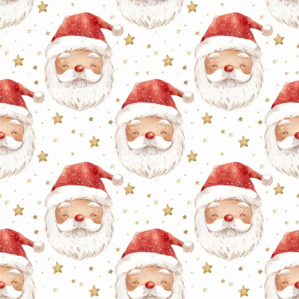Tricoline Exclusiva Coleção Natal Papai Noel Gold 100% Algodão 1,50m Largura - Variante 1