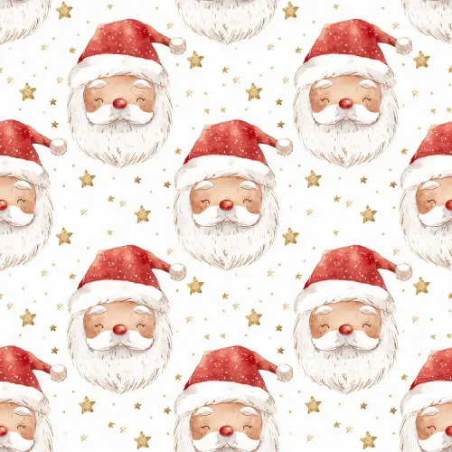 Tricoline Exclusiva Coleção Natal Papai Noel Gold 100% Algodão 1,50m Largura - Variante 1