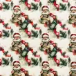 Tricoline Exclusiva Coleção Natal Papai Noel Vintage 100% Algodão 1,50m Largura - Noel