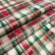 Tricoline Exclusiva Coleção Natal Papai Noel Vintage 100% Algodão 1,50m Largura - Xadrez