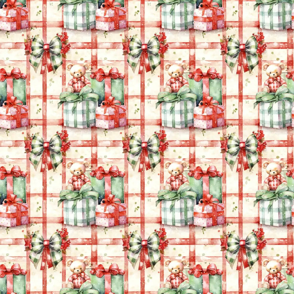 Tricoline Exclusiva Coleção Natal Presentes de Natal 100% Algodão 1,50m Largura - Variante 1