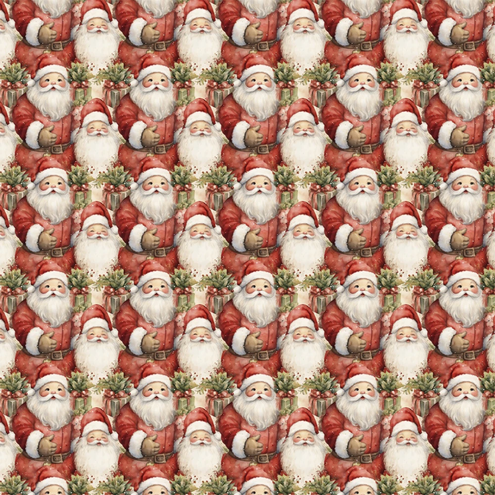 Tricoline Exclusiva JLM Natal Noel Sobreposto 100% Algodão - Variante 1