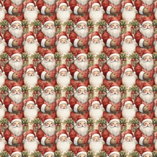 Tricoline Exclusiva JLM Natal Noel Sobreposto 100% Algodão - Variante 1