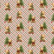 Tricoline Exclusiva JLM Natal Teddy Bear 100% Algodão - Variante 1 Tricoline Exclusiva JLM Natal Teddy Bear 100% Algodão - Variante 1