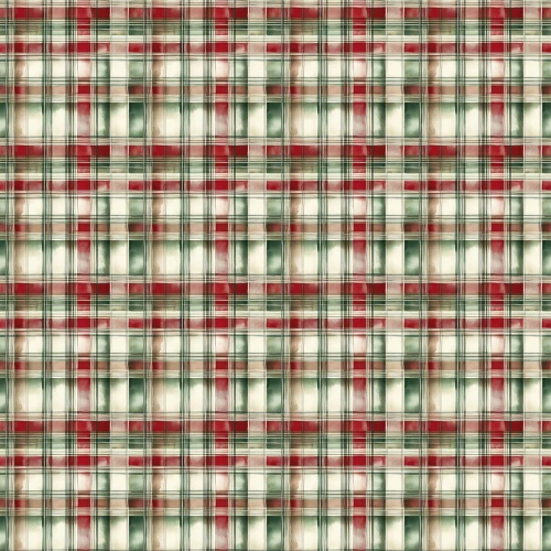 Tricoline Exclusiva JLM Natal Xadrez Vintage 100% Algodão - Variante 1