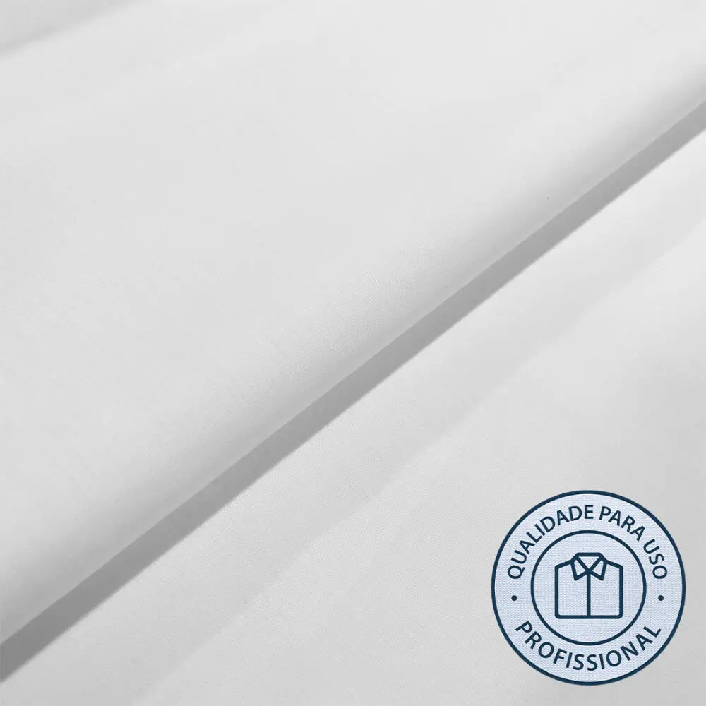 Tricoline FIT Para Camisaria Lisa Cores Claras 67% Poliester 33% Algodão 1,60L - Branco