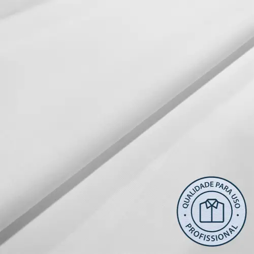 Tricoline FIT Para Camisaria Lisa Cores Claras 67% Poliester 33% Algodão 1,60L - Branco