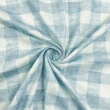 Tricoline Fernando Maluhy Coleção Xadrez Decora 100% Algodão 1,50m Largura - Azul bebê