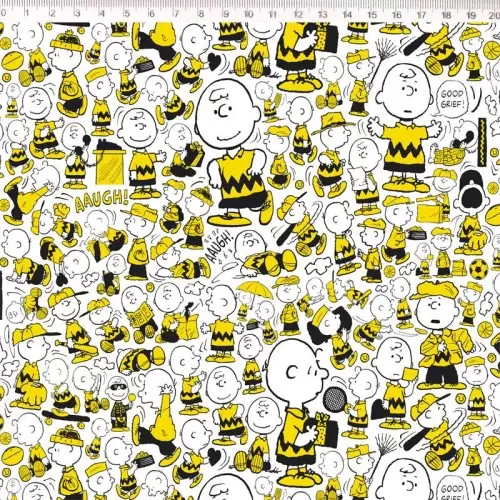 Tricoline Fernando Maluhy - Snoopy e Charlie Brown - 100% Algodão - C01