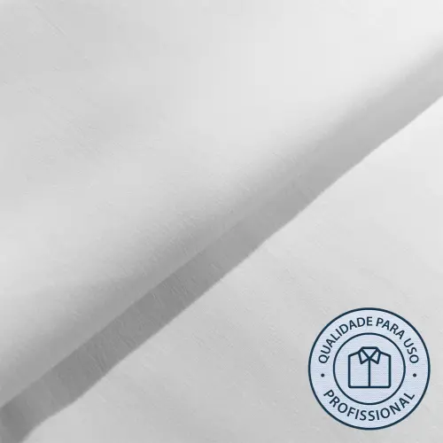 Tricoline Lisa POPLIN Para Camisaria Com Elastano 75% Poliester 21% Algodão 4% Elastano 1,30L - Branco