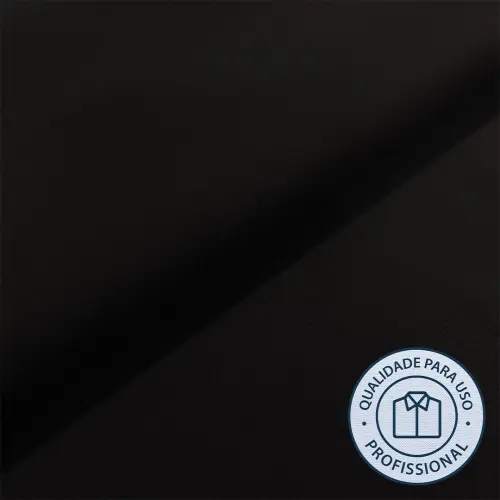 Tricoline Lisa POPLIN Para Camisaria Com Elastano 75% Poliester 21% Algodão 4% Elastano 1,30L - Preto
