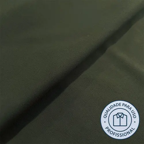 Tricoline Lisa POPLIN Para Camisaria Com Elastano 75% Poliester 21% Algodão 4% Elastano 1,30L - Militar
