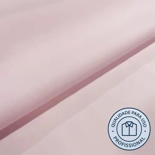 Tricoline Lisa POPLIN Para Camisaria Com Elastano 75% Poliester 21% Algodão 4% Elastano 1,30L - Rosa bebe