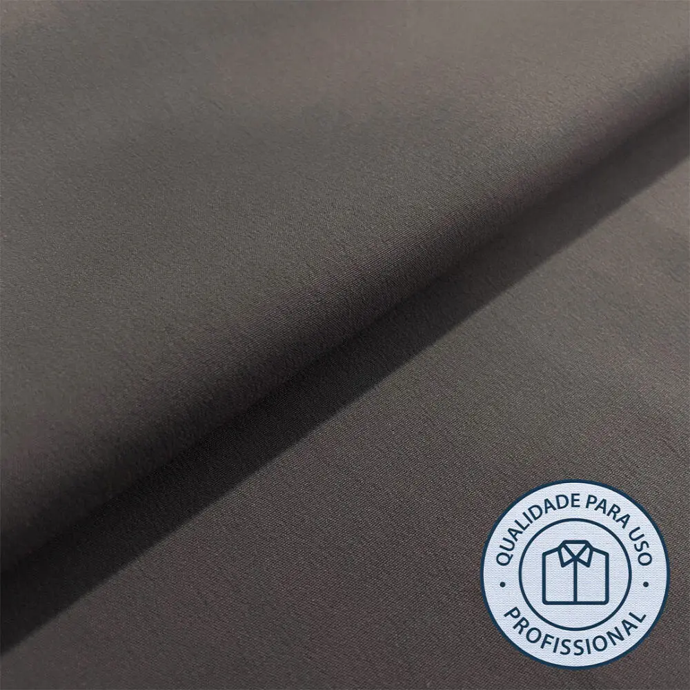 Tricoline Lisa POPLIN Para Camisaria Com Elastano 75% Poliester 21% Algodão 4% Elastano 1,30L - Grafite