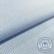 Tricoline Listrada Para Camisaria Com Elastano 29% Algodão 67% Poliéster 4% Elastano 1,40L - 1428 - azul claro
