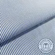 Tricoline Listrada Para Camisaria Com Elastano 29% Algodão 67% Poliéster 4% Elastano 1,40L - 1429 - azul royal