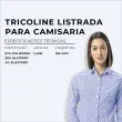 Tricoline Listrada Para Camisaria Com Elastano 29% Algodão 67% Poliéster 4% Elastano 1,40L - 1429 - azul royal