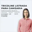 Tricoline Listrada Para Camisaria Com Elastano 29% Algodão 67% Poliéster 4% Elastano 1,40L - 5179 - vermelho