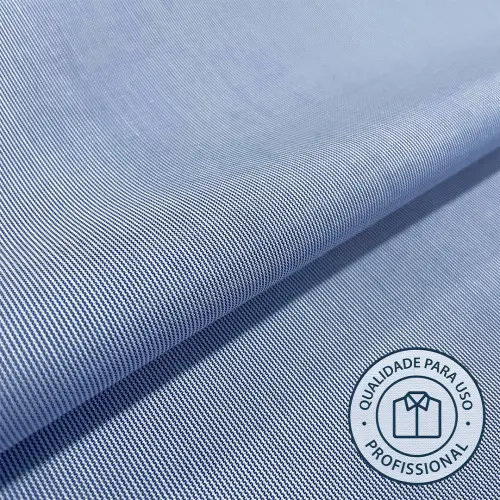 Tricoline Listrada Para Camisaria Sem Elastano 67% Algodão 33% Poliéster 1,50L - 1429 - azul royal