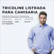 Tricoline Listrada Para Camisaria Sem Elastano 67% Algodão 33% Poliéster 1,50L - 1429 - azul royal