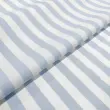 Tricoline Listras Grandes Fio Tinto 100% Algodão - Azul bebê