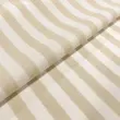 Tricoline Listras Grandes Fio Tinto 100% Algodão - Bege