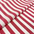 Tricoline Listras Grandes Fio Tinto 100% Algodão - Vermelho