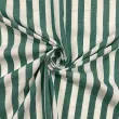 Tricoline Listras Grandes Fio Tinto 100% Algodão - Verde bandeira