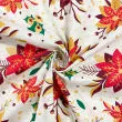 Tricoline Natal Flor Glitter Fundo Palha 100% Algodão 1,50m largura - Variante 1