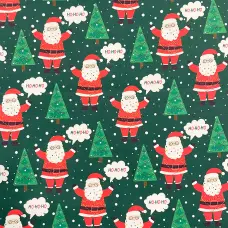 Tricoline Natal Hohoho do Noel 100% Algodão - 1,50m largura - Variante 1