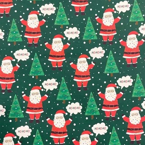 Tricoline Natal Hohoho do Noel 100% Algodão - 1,50m largura - Variante 1