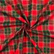 Tricoline Natal Xadrez Fio Tinto com Lurex Dourado 100% Algodão - Rena 1032