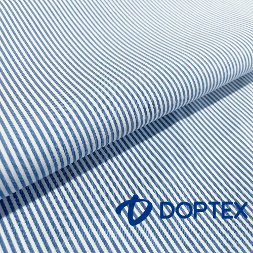 Tricoline SAVILLE DOPTEX Para Camisaria Com Elastano 29% Algodão 67% Poliéster 4% Elastano 1,40L - 1428 - azul claro