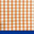 Tricoline Xadrez Fio Tinto - Extra Grande - 100% Algodão - Laranja